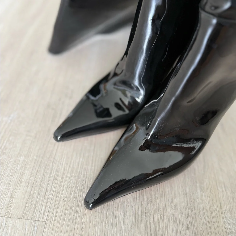 New Jimmy Choo Cycas 95 leather over-the-knee boots 37 $2,050